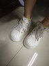 百丽（Belle）休闲帆布鞋女商场同款厚底增高板鞋B3P1DBM4 米色 36 (230mm) 实拍图