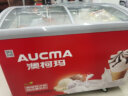 澳柯玛（AUCMA）338升商用多篮筐商用卧式冷柜商超大容量速冻食品 一级能效弧形玻璃门展示柜雪糕柜 SD-338HA 实拍图