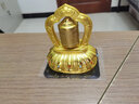 雪域印象德田车载太阳能转金轮汽车摆件车内饰品摆件中控台仪表台转金桶 (金色)+装500万六字真言 实拍图