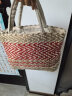 MUJI 印度手工编织 小型托特包 购物袋 手提包 手拎包 红色 晒单实拍图