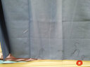 云瑾宿舍床帘下铺学生上铺棉麻强遮光围帘寝室加厚遮光布隔音帘 藏青棉麻(1片帘) 宿舍下铺（1.2米高） 实拍图