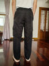 真维斯（Jeanswest）秋冬季休闲裤男工装裤潮牌直筒加厚加绒裤宽松阔腿百搭长裤子男士 黑色 平脚【常规】 M 【建议90-115斤】 实拍图