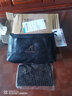 花迹（HUAJI）真皮牛皮妈妈包中年女包软皮包包女士单肩斜挎包中年手机包 黑色 实拍图
