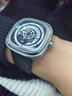 SEVENFRIDAY七个星期五手表P系列方形大表盘自动机械表瑞士时尚男表 P1B/01 皮带款 实拍图