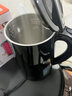 龙力（LONGLI）电热水壶家用电水壶304不锈钢一体无缝全自动断热水壶1.8升电开壶双层防烫烧水壶 龙力LL-8816 黑色1.8升 实拍图