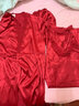 达芬奇密码冰丝睡衣女春秋杭州家居服薄款红色吊带睡裙送女友性感睡袍送闺蜜 酒红 XL 实拍图