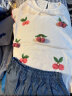 JELLYBABY女童套装2024夏季新款花边圆领立体樱桃装饰淑女 米白 90 晒单实拍图