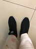 莱沙琼思 女鞋内增高春秋韩版板鞋学生运动增高鞋网面透气休闲旅游鞋子 1026秋季皮面黑色 39 实拍图