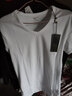 七匹狼t恤男短袖纯棉男士夏季半袖T恤运动休闲宽松v领全棉打底衣汗衫 V领2件(黑色+黑色) M (165) 推荐体重80-110斤 实拍图