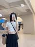栖纪白色纯棉短袖t恤女短款高腰上衣正肩半袖紧身漏肚脐2026夏新款 白色 L 实拍图