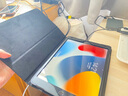 亖燚 苹果2021ipad保护套10.2皮套轻薄第九代全包8防摔9.7英寸air1支架mini6外壳 黑色（保护套+钢化膜） 2021款iPad 10.2英寸（第九代） 实拍图