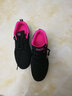 轩途诗休闲鞋女夏季软底透气鞋子女气垫女鞋运动跑步鞋女大码红色健步鞋 黑玫红皮面 41 实拍图