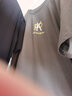 雾卡【纯棉3件】短袖t恤男夏季新款纯棉圆领T恤男宽松半袖打底上衣服t 【3件】倒W卡其+小PK铁灰+KEEP黑 4XL (180-195斤内) 实拍图