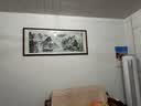 佳得雅新中式客厅装饰画沙发背景墙壁画字画山水画靠山图办公室风景挂画 八方来财A5 70*190cm宣纸锦绫+有机玻璃+胡桃色实木框（热卖款） 实拍图