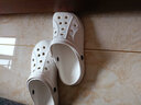 恒源祥 夏季洞洞鞋凉鞋男女外穿拖鞋户外休闲旅行两穿海边凉拖鞋沙滩鞋H22EYLY-215 白色 42 实拍图