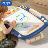 欣格超大号儿童磁性画板玩具加大加宽3-6岁男孩女孩DIY绘画涂鸦板婴儿可擦写可珠算写字板宝宝生日礼物 蓝色 实拍图