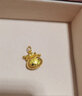 菜百首饰 黄金吊坠 足金福袋吊坠项坠 铃铛福字黄金配饰  HJ 黄金吊坠/项坠（不含链） 约3.25g 实拍图