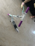 迪卡侬滑板车5-12岁折叠避震手刹两轮OXELO-S儿童MID9白-薄荷绿 2765004 实拍图