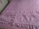 欧苏缦新款全棉韩版蕾丝纯棉床裙单件加厚夹棉床罩床笠带裙边高档床盖 高端绣花-紫色夹棉 180*200cm床裙+2个枕套 实拍图