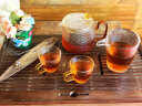 雅集耐热玻璃茶杯 锤纹玻璃杯 耐高温防爆小品茶杯子100ml 2只装 锤纹公道杯180ml+2个锤纹小茶杯100ml组合 实拍图
