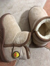 B.Duck小黄鸭童鞋男童棉靴宝宝长毛绒加厚短靴小童大棉鞋6803卡其棕27 实拍图