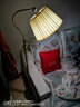 凡丁堡（FANDBO）奶油风落地灯客厅沙发旁边高颜值卧室书房床头氛围灯立式地灯 青铜无桌板+9W调光灯泡+摇控 实拍图