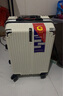 广璐迪高颜值铝框学生拉杆行李箱男小登机旅行箱子女结实耐用密码皮箱包 颜值铝框箱/冰雪白-防水耐磨 20英寸 小巧精致 实拍图