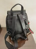 【商场同款】稻草人双肩包女新款时尚百搭韩版潮流女士背包大容量软皮旅行小书包 610016-4黑 实拍图