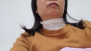 谷卓诗半高领打底衫女薄款2026春秋新款可外穿修身中领洋气内搭长袖上衣 白色 L 实拍图