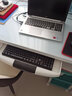 元优钢化玻璃电脑桌书桌稳固加大现代简约办公家用台式电脑桌游戏桌子 【圆角全白】带键盘托 长120cm宽60cm高75cm 实拍图