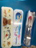 树彬学生不锈钢便携式餐具旅行儿童筷子套装勺子叉子个人餐具盒- 小熊 实拍图