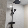 九牧王世家全铜淋浴花洒套装家用卫浴室淋雨恒温数显增压喷头莲蓬卫生间花洒 枪灰-促销三档圆喷【送置物架】 实拍图