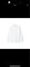 无印良品 MUJI 男式 棉水洗牛津 立领衬衫 纯棉全棉 ACA40C2S 白色 M 晒单实拍图