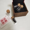 威尔基脐带胎毛胎发收藏盒保存瓶纪念品自制新生儿乳牙婴儿宝宝肚脐瓶 赤红方盒【4个瓶+贴纸+锦盒】 实拍图