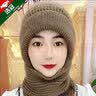 浩冠 麂皮绒手套女加绒加厚冬天保暖可爱毛线手套女士骑行防寒骑车防风触屏秋冬季 灰色 均码 实拍图