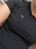 VFU运动T恤短袖女速干衣网纱透气健身服训练瑜伽服 黑色 L码 实拍图