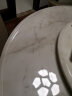安俊 大圆形桌布防水防油免洗防烫pvc餐桌垫塑料台布透明软玻璃茶几垫 透明款(厚2.0mm) 130圆形 实拍图