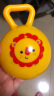 费雪（Fisher-Price）皮球儿童婴儿手抓球拍拍球幼儿园1-3岁小皮球宝宝充气球 4寸手柄铃铛球黄色狮子F0517 实拍图