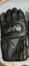 摩多狼（MOTOWOLF）摩托车夏季手套四季通用防摔机车透气男碳纤维防护骑行装备女 [防水加绒/真皮碳纤]黑色冬季款 XL[双指触屏灵敏] 实拍图