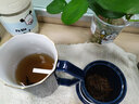 午间陶瓷渐变泡茶杯带盖过滤杯木柄防烫茶水分离花茶杯办公杯logo定制 和正办公杯-黑蓝渐变 实拍图