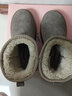 他她（TATA）厚底冬季雪地靴女防水加绒纯色棉鞋短靴冬新DWBS1DD3 紫灰 36 实拍图