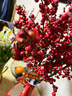 购优汇北美冬青鲜切枝鲜花束红果水培水养绿植植物室内春节年宵花卉真花 北美冬青(50cm)3支 不含花瓶 实拍图