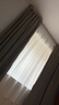 金蝉窗帘窗纱幻影纱透光不透人白纱不易勾丝成品挂钩式纱帘 白色 宽180*240高 挂钩一片 实拍图