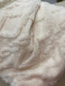 艾薇塔芙绒羊羔绒毛毯盖毯披肩毯午睡毯沙发毯 米白 100*150cm 实拍图
