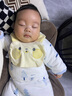 wua·wua新生儿衣服夹棉秋冬保暖男女宝宝婴儿连体衣系带护肚和尚服款睡衣 棉衣款（5-15度）蓝森林 66cm （适合3-6个月 10-15斤） 实拍图