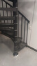 定制室外旋转楼梯阁楼复式家用定制防滑钢板户外消防阳台铁艺圆旋 室外碳钢楼梯 实拍图