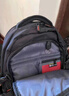 伊努博初中生护脊书包中学生大学生大容量男生旅行双肩包高中减负背包新 经典黑-17寸+胸扣 实拍图