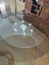 见奇 餐桌转盘家庭用钢化玻璃转盘家用饭桌转盘酒店转台旋转圆桌台面 【家用款】直径80cm 实拍图