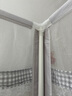 富安娜蚊帐家用三开门 宫廷式落地帐 方顶帐蚊 儿童防摔蚊帐  支架加固 格纹款三开门落地蚊帐-时光灰 1.5m*0m*0m 【1.5米床适用】 实拍图