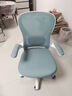 卡弗特人体工学椅电脑椅家用学习椅舒适久坐办公座椅升降转椅书桌椅子  豪华款-白框蓝/旋转扶手-无头枕 实拍图